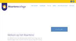 Desktop Screenshot of maartenscollege.nl