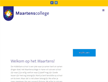 Tablet Screenshot of maartenscollege.nl